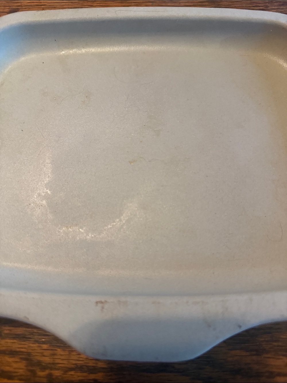 Pampered Chef Toaster Oven PanCream Rectangular Ceramic Baking Dish with Handles - Picture 2 of 5